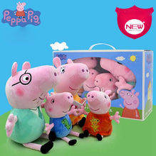 Load image into Gallery viewer, Peppa Pig small Size 4pcs/set Pig Family Plush Stuffed Cartoon Animals Plush Doll - MiniDreamMakers
