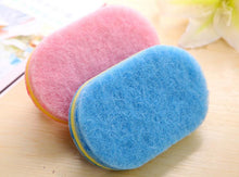 Load image into Gallery viewer, Kitchen Cleaning Bathroom Toilet Kitchen Glass Wall Cleaning Bath Brush Plastic Handle Sponge Bath Bottom - MiniDreamMakers
