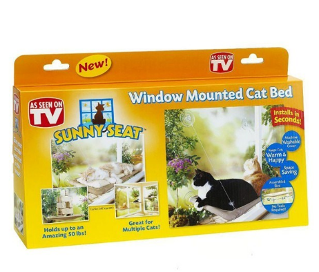 Cats Hammock Cushion Pets Swing Beds Sofa Mat Kitten Hanging Folding Nest Shelf Soft Removable Suction Cat Pad Drop - MiniDreamMakers