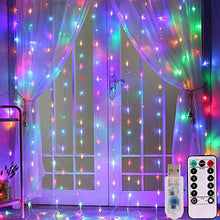 Load image into Gallery viewer, 3M LED Curtain Lamp USB String Lights Remote Control Fairy Light Garland For New Year Christmas Home Wedding Decoration

