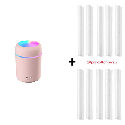 Portable 300ml Humidifier USB Ultrasonic Dazzle Cup Aroma Diffuser Cool Mist Maker Air Humidifier Purifier with Romantic Light - MiniDM Store