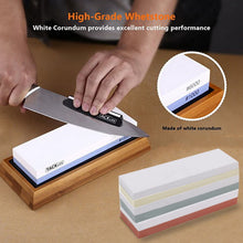 Load image into Gallery viewer, Knife Sharpener Whetstone Sharpening Stones Grinding Stone System Stone Honing Kitchen Tool - MiniDM Store
