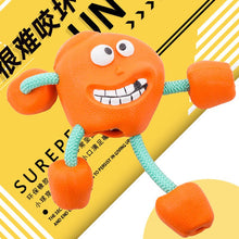 Load image into Gallery viewer, Smile Dog Rubber Ball Toys Sound Molar Teeth Resistant to Large and Medium-sized Pets
