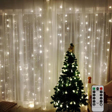 Load image into Gallery viewer, 3M LED Curtain Lamp USB String Lights Remote Control Fairy Light Garland For New Year Christmas Home Wedding Decoration
