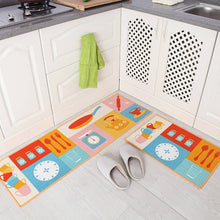 Load image into Gallery viewer, Kitchen Mat Set Wear-resistant Non-slip Kitchen Floor Mat Bathroom Absorbent Door Mat Oil-absorbing Anti-fouling Long Mat - MiniDreamMakers

