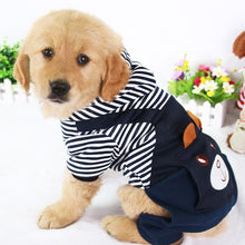 Load image into Gallery viewer, Fashion Striped Pet Dog Clothes for Dogs Coat Hoodie Sweatshirt Winter Ropa Perro Dog Clothing Cartoon Pets Clothing - MiniDM Store
