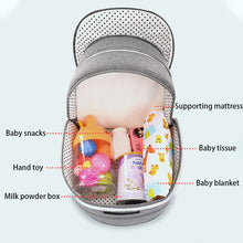Load image into Gallery viewer, Baby Crib Multifunctional Folding Newborn Bed Toddler Bed Portable Sun Protection Mosquito Net Infant Camping Bed Travel Cot - MiniDreamMakers
