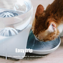Load image into Gallery viewer, 2.8L Pet Cat Bubble Automatic Water Feeder Fountain For Pets Water Dispenser Large Drinking Bowl Cat Drink No Electricity NEW - MiniDreamMakers
