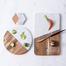 Load image into Gallery viewer, Stone board kitchen accessories marble cheese board jewelry storage board bread sushi plate western food plates - MiniDreamMakers
