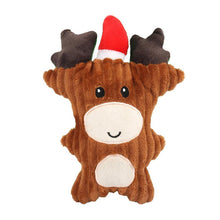 Load image into Gallery viewer, Christmas Santa Claus Pet Dog Toys Chew Squeaker Pet Plush Toys For Dogs Cute Biting Rope Sound Toys - MiniDreamMakers
