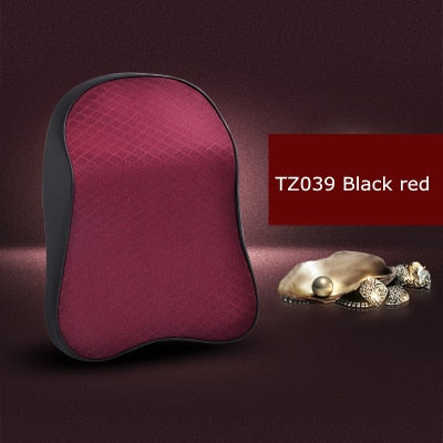 1PCS memory foam cute car seat headrest pillow solid for the neck rest waist back support cushion set pillows auto accessories - MiniDreamMakers