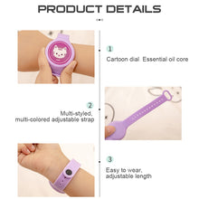 Load image into Gallery viewer, Kids Mosquito Repellent Watch Lightweight Natural Mosquito Repellent Bracelet Plant Essential Oil Mosquito Repellent Device - MiniDreamMakers
