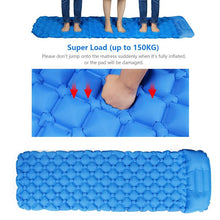 Load image into Gallery viewer, Outdoor mat camp inflatable sleeping mat self inflated mat Sleeping Pad Inflatable Air Cushion Camping with Pillow Air Mattress - MiniDreamMakers
