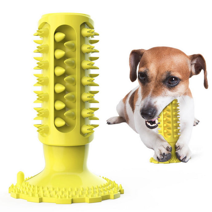 Dog Chew Toys Dog Toys for Aggressive Chewers Dog Toothbrush Brushing Stick Bone Extremely Durable Oral Dental Care - MiniDreamMakers