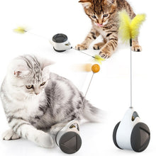 Load image into Gallery viewer, Pet cat Toys  Feather Ball toys animal automatic Tease the cat stick Balancecar Cats play by themselves Pets
