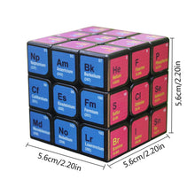 Load image into Gallery viewer, Professional Cube 3x3x3 5.6CM Speed For Magic Cube Chemical Element Periodic Table 3rd-order Cube Learning Formula Education Toy - MiniDreamMakers
