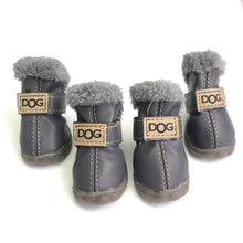 Load image into Gallery viewer, Pet Dog Shoes Winter Super Warm 4pcs/set Dog Boots Cotton Anti Slip XS XXL Shoes For Small Dogs Pet Product Chihuahua Waterproof - MiniDreamMakers
